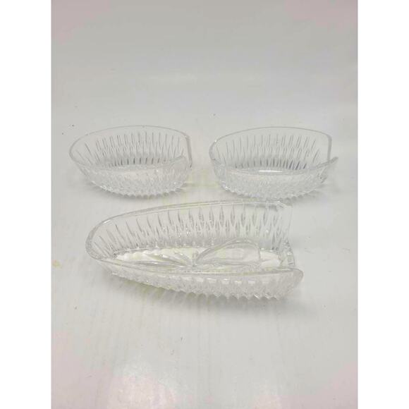 Vintage Princess House Highlights Crystal Spoon Holder, Crystal Knife Holder, - Picture 3 of 5